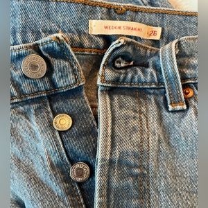 Light blue Levi’s wedgie jeans. 26. Great condition. See photos. Frayed ankles
